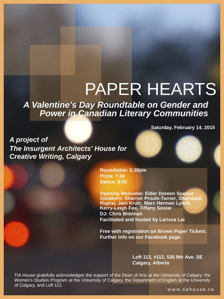 Paper Hearts Roundtable event poster
